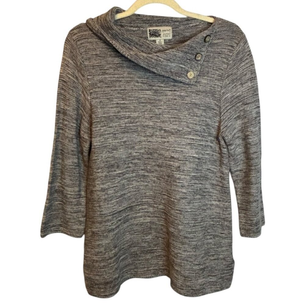 Habitat Clothes to Live In Sweater‎ Women's Size Small Knit Gray